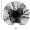 imageSWEETV Flower Fascinators Tea Party Hats for Women Formal Headwear for Kentucky Derby Cocktail Wedding Fancy Dress PartyBlack