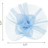imageSWEETV Flower Fascinators Tea Party Hats for Women Formal Headwear for Kentucky Derby Cocktail Wedding Fancy Dress PartyLight Blue