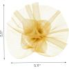 imageSWEETV Flower Fascinators Tea Party Hats for Women Formal Headwear for Kentucky Derby Cocktail Wedding Fancy Dress PartyYellow