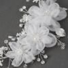 imageSWEETV Flower Wedding Headpieces for Bride Rhinestone Bridal Headband handmade bride hair vine wedding hair piece for bride hair accessories for Women and Girls SilverSilver 2