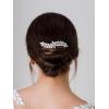 imageSWEETV Rhinestone Crystal Hair Accessories  Retro Bridal Hairpiece Sparkly Side Comb for Brides Bridesmaids Women and Girls