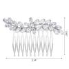 imageSWEETV Rhinestone Crystal Hair Accessories  Retro Bridal Hairpiece Sparkly Side Comb for Brides Bridesmaids Women and Girls