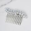 imageSWEETV Rhinestone Crystal Hair Accessories  Retro Bridal Hairpiece Sparkly Side Comb for Brides Bridesmaids Women and Girls