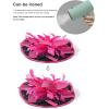 imageSWEETV Sinamay Kentucky Derby Hats Fascinators for Women Tea Party Hats for Church Cocktail Wedding Fancy Dress PartySet3 Tibetan Blue