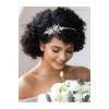 imageSWEETV Bridal Headband Handmade Wedding Headbands for Women Silver Bridal Headpieces for Wedding Hair Accessories hair bandSilver 1