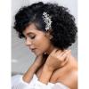 imageSWEETV Bride Silver Wedding Comb with Crystal Rhinestone Bridal Sparkly Gem Piece for Women and GirlsSliver02