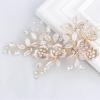 imageSWEETV Comb Handmade Wedding Hair Accessory with Rhinestones Silver for Brides and Bridesmaids Bridal Hair Pieces Wedding Headpiece1Light Rose Gold