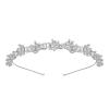 imageSWEETV Crystal Wedding Headband Silver Bridal Headpiece Jewelry Band Rhinestone Hairpiece Women Hair Accessories for Brides