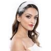 imageSWEETV Fascinators for Women Tea Party Womens Fascinators for Kentucky Derby PartyChurch Cocktail1920s GatsbyWhite