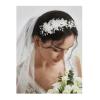 imageSWEETV Flower Wedding Headpieces for Bride Rhinestone Bridal Headband handmade bride hair vine wedding hair piece for bride hair accessories for Women and Girls SilverSilver 2