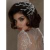 imageSWEETV Wedding Hair Comb Bridal Hair Pieces Rhinestone Bride Hair Clips Crystal Bridal Headband Elegant Hair Vine Sparkling Wedding Hair Accessories for Women and GirlsSilverA