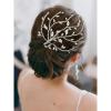 imageSWEETV Wedding Hair Comb Bridal Hair Pieces Rhinestone Bride Hair Clips Crystal Bridal Headband Elegant Hair Vine Sparkling Wedding Hair Accessories for Women and GirlsSilverB