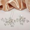 imageSWEETV 2Pcs Wedding Hair Pins Bridal Rhinestone Wedding Hair Accessories Hair Pieces for Brides BridesmiadSilverSilver