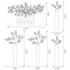 imageSWEETV 5 Pack Bridal Wedding Hair Side CombsUshaped Rhinestone Hair Pins Crystal Hair Pieces Hair Accessories for Women and Girls Bridesmaids Party PhotographySilverA