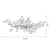 imageSWEETV Rhinestone Bride Wedding Hair clip Silver Crystal Bridal Hair comb Sparkly Hair Piece Gem Hair Accessories for WomenGirls ampamp BridesBridesmaidsSliver