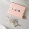 imageSWEETV Rhinestone Bride Wedding Hair clip Silver Crystal Bridal Hair comb Sparkly Hair Piece Gem Hair Accessories for WomenGirls ampamp BridesBridesmaidsSliver