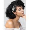 imageSWEETV Rhinestone Bride Wedding Hair clip Silver Crystal Bridal Hair comb Sparkly Hair Piece Gem Hair Accessories for WomenGirls ampamp BridesBridesmaidsSliver