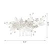 imageSWEETV Rhinestone Bride Wedding Hair clip Silver Crystal Bridal Hair comb Sparkly Hair Piece Gem Hair Accessories for WomenGirls ampamp BridesBridesmaidssilver