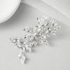 imageSWEETV Rhinestone Wedding Hair Comb Crystal Hair Pieces Bridal Side Combs Elegant Bride Hair Accessories Wedding Hair Clip for Women Girls BridesmaidSilverB