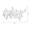 imageSWEETV Rhinestone Wedding Hair Comb Crystal Hair Pieces Bridal Side Combs Elegant Bride Hair Accessories Wedding Hair Clip for Women Girls BridesmaidSilverB