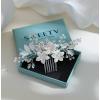 imageSWEETV Wedding Hair Comb Clip Bridal Crystal Wedding Hair Accessories for Brides and Bridesmaid Silver2Silver