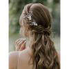 imageSWEETV 2Pcs Wedding Hair Pins Bridal Rhinestone Wedding Hair Accessories Hair Pieces for Brides BridesmiadSilverSilver
