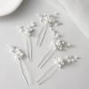 imageSWEETV 5 Pieces Bride Hair Pins Wedding Pearl Hair Side Comb Rhinestone Bridal Hair Clips Crystal Hair Pieces Hair Accessories for Women and GirlsSilverA