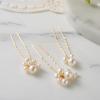imageSWEETV 7 Pieces Bride Hair Accessories Pearl Wedding Hair Pins Leaf Bridal Hair Piece Vintage Hair Headpiece Leaf Hair Clips Jewelry for Women Bridesmaids Brides Flower GirlsSetDGold