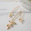 imageSWEETV 7 Pieces Bride Hair Accessories Pearl Wedding Hair Pins Leaf Bridal Hair Piece Vintage Hair Headpiece Leaf Hair Clips Jewelry for Women Bridesmaids Brides Flower GirlsSetCGold