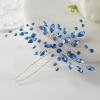 imageSWEETV Crystal Rhinestone Hair Comb Hair Jewelry for Brides and Women Pack of 2Blue