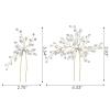 imageSWEETV Crystal Rhinestone Hair Comb Hair Jewelry for Brides and Women Pack of 2Blue