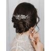 imageSWEETV Hair Comb Bridal Hair Accessories Rhinestone Wedding Hair Comb Pearl Bridal Hair Pieces for Women and Girls 511236 Inch Silver02Sliver02