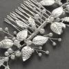 imageSWEETV Hair Comb Bridal Hair Accessories Rhinestone Wedding Hair Comb Pearl Bridal Hair Pieces for Women and Girls 511236 Inch Silver02Sliver02