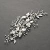 imageSWEETV Hair Comb Bridal Hair Accessories Rhinestone Wedding Hair Comb Pearl Bridal Hair Pieces for Women and Girls 511236 Inch Silver02Sliver02