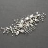 imageSWEETV Hair Comb Bridal Hair Accessories Rhinestone Wedding Hair Comb Pearl Bridal Hair Pieces for Women and Girls 511236 Inch Silver02Sliver02