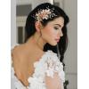 imageSWEETV Handmade Bridal Hair Comb Wedding Hair Accessory and Headpiece for Brides and Bridesmaids1Light Gold