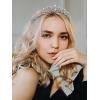 imageSWEETV Silver Tiara Crown for WomenPrincess Tiaras for GirlsCrystal Retro Hair Accessories for Wedding Birthday Prom Pageant QuinceaneraSilverPurple