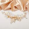 imageSWEETV Wedding Hair Clip Comb Handmade Bridal Hair Accessories for Women Wedding Hair pieceSilver1Light Rose Gold