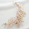 imageSWEETV Wedding Hair Clip Comb Handmade Bridal Hair Accessories for Women Wedding Hair pieceSilver1Light Rose Gold