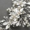imageSWEETV Wedding Hair Clip Comb Handmade Bridal Hair Accessories for Women Wedding Hair pieceSilver2Silver