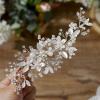 imageSWEETV Wedding Hair Clip Comb Handmade Bridal Hair Accessories for Women Wedding Hair pieceSilver2Silver