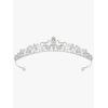 imageSWEETV Wedding Tiaras and Crowns Rhinestone Bridal Crown Princess Tiara Headpieces for Women and Flower Girls Bridgerton Hair Accessories for Birthday Prom QuinceaneraSilver