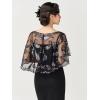 imageSWEETV Womens 1920s Flapper ShawlSequin Beaded Shawls and Wraps for Evening DressesPartyWeddingFormalHarlem nightBlack Colorful