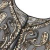 imageSWEETV Womens 1920s Flapper ShawlSequin Beaded Shawls and Wraps for Evening DressesPartyWeddingFormalHarlem nightBlack Gold