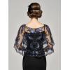 imageSWEETV Womens 1920s Flapper ShawlSequin Beaded Shawls and Wraps for Evening DressesPartyWeddingFormalHarlem nightBlue