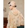 imageSWEETV Womens 1920s Flapper ShawlSequin Beaded Shawls and Wraps for Evening DressesPartyWeddingFormalHarlem nightChampagne