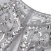 imageSWEETV Womens 1920s Flapper ShawlSequin Beaded Shawls and Wraps for Evening DressesPartyWeddingFormalHarlem nightGrey
