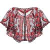imageSWEETV Womens 1920s Flapper ShawlSequin Beaded Shawls and Wraps for Evening DressesPartyWeddingFormalHarlem nightBlack Red