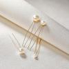 imageSWEETV 18Pcs Pearl Wedding Hair Pins Bridal Hair Pins Set Wedding Hair Accessories for Brides1Gold