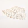 imageSWEETV 18Pcs Pearl Wedding Hair Pins Bridal Hair Pins Set Wedding Hair Accessories for Brides1Gold